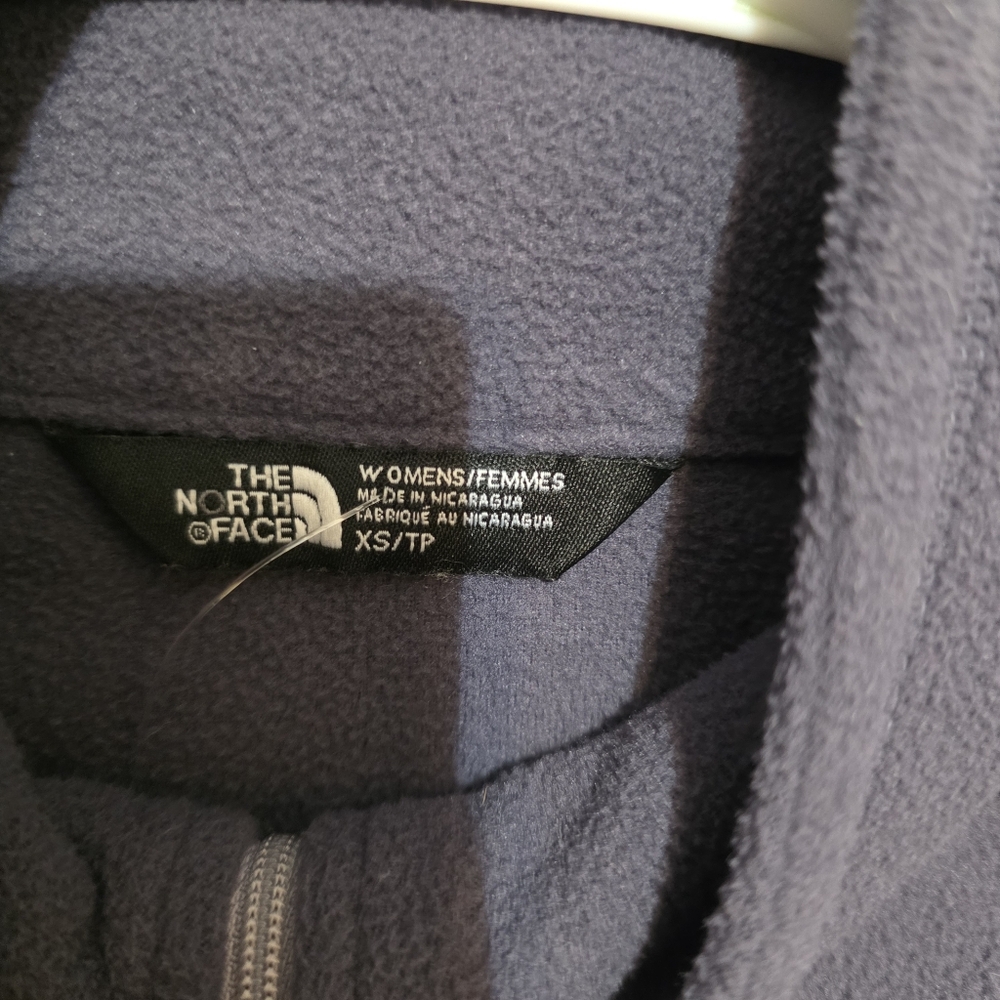 The North Face Gray Fleece Quarter Zip Pullover XS - Picture 2 of 8